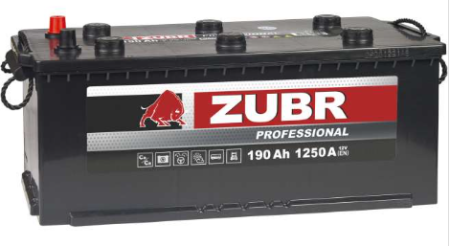 Аккумулятор ZUBR Professional 6ст-190 Ач  о.п.