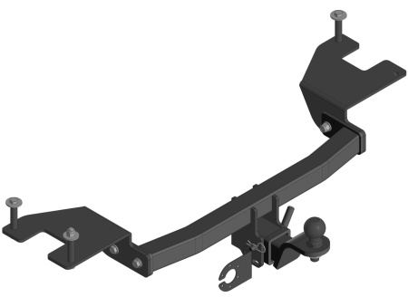 Фаркоп Toyota Caldina Т240 III пок 2002-2007 г.в. квадрат (Уникар) 18236А