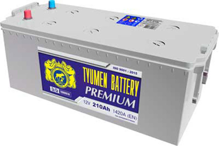 Аккумулятор Тюмень Premium 6ст-210 Ач, п.п.