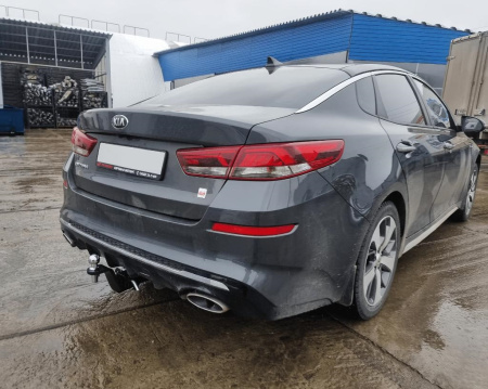 Фаркоп Kia Optima IV пок 2016-2018 квад Уникар 17230F