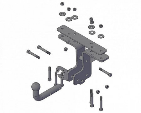 Фаркоп Nissan Pathfinder с 2005 по 2014 года выпуска (3-е поколение) 7760