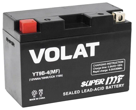 VOLAT 8Ач YT9B-4 (MF) VOLAT 8Ач YT9B-4 (MF)