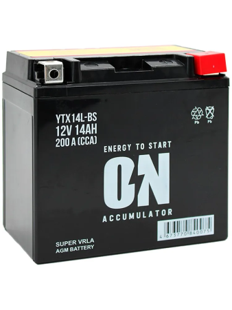 ON AGM 14Ач о.п YTX14L-BS