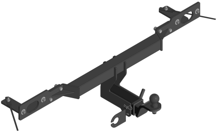 Фаркоп Geely Atlas 2017-2022, Geely Atlas Pro 2019-... квадрат  (Уникар) 09118A.1