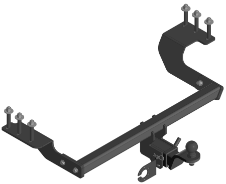 Фаркоп Haval М6 2 пок 2021-...квад  (Уникар) 06184F