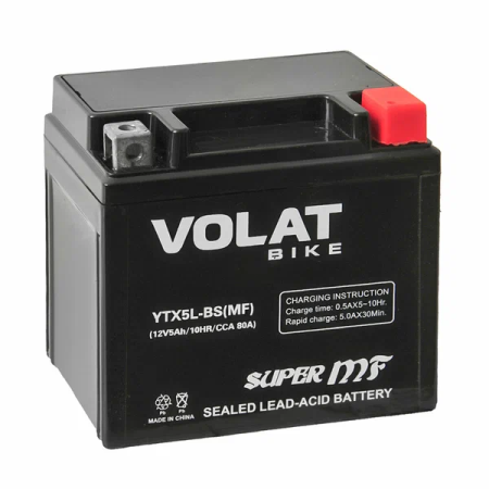 VOLAT 5Ач YTX5L-BS (MF) VOLAT 5Ач YTX5L-BS (MF)